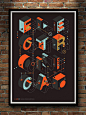 Electronica系列创意立体字设计(2)