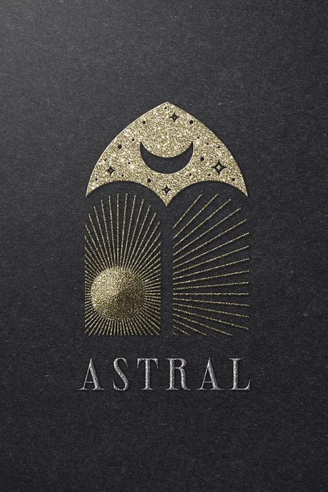 Celestial Logo design Galaxy Line design Star Sun Branding design-花瓣网