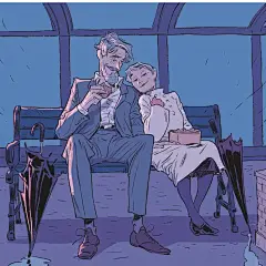 美漫画风电影感氛围十足巴塞罗那插画师 - 小红书