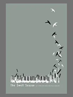 关于钢琴的创意海报设计 ​​​​