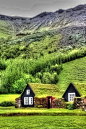 Traditional Turf Farmhouses in Skogar, Iceland