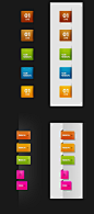 折角标签水平色带PSD下载_UI图-UI界面设计-UI设计欣赏-UI图标下载-UI素材-网页模板-icons图标-人机交互界面-(uiimg)