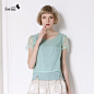 swise苏安真 2013夏季新品女装 欧根纱短袖罩衫上衣两件套 T恤
¥185.38