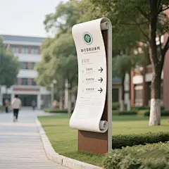 纸造校园｜简约导视方案分享 - 小红书