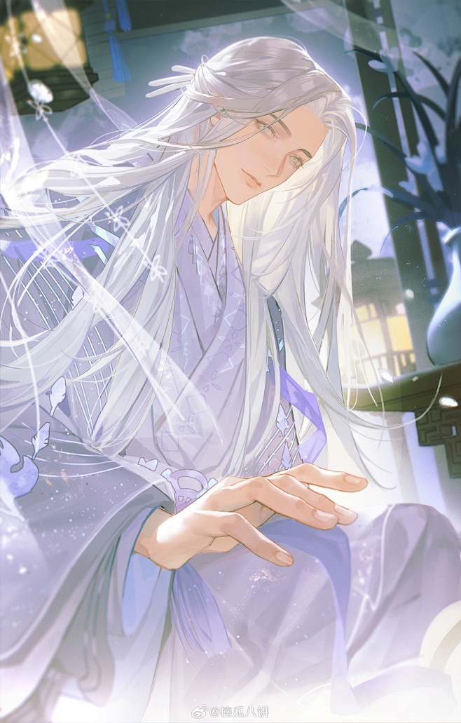 《代号鸢》手游 左慈 古风美男手绘 二次...