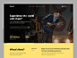 Website_UI night mode dark landing design landing page design blog stats card web ui website design header landing page user interface website typography user experience product design ui-ux clean ux ui