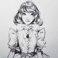 Sara Tepes 她的速写对人物的形体的整体感把握的很好，人体结构刻画到位。动态感非常的优美13
