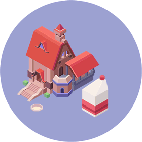 C4D动态gif 风格场景模型建模设计参...