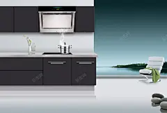 敞开式厨房海报背景 绿色 花瓶 衣服 锅 风景 背景 设计图片 免费下载 页面网页 平面电商 创意素材