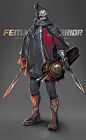 Female warrior_火熊网