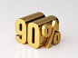 gold-colored-ninety-percent-off-discount-symbol-white-background-3d-illustration