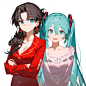 ✨✨初音和远坂凛提醒你该睡觉咯