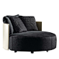 Corso Como Saddle Swivel Armchair Meroni & Colzani - Artemest