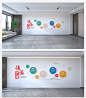 大气法治中国新中式司法文化墙展厅走廊标语形象墙设计AI素材模板K下载