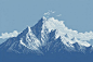 Mountain landscape outdoors glacier. 