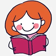 卡通看书的女孩人物矢量图免抠素材_新图网 https://ixintu.com 世界读书日 人物设计 卡通 女孩 微笑 手绘 矢量图