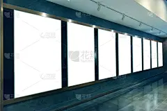 空白的,灯箱,留白,边框,水平画幅,无人,绘画插图,走廊,盒子,地铁