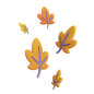 枫叶 3D 插图