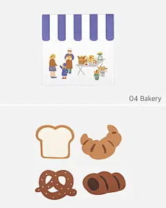 韩国进口dailylike小清新蔬果花朵面包卡片节日祝福贺卡DIY装饰卡-淘宝网