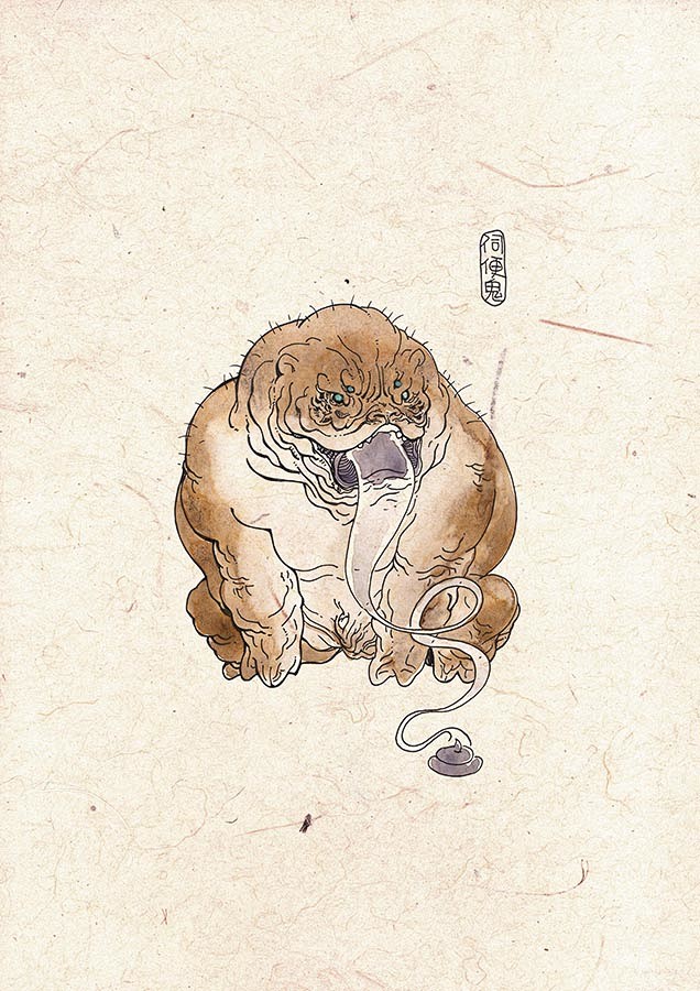 伺便鬼——专门吸人类之大便热气。因此，人...