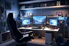 电竞电脑创意图片摄影图