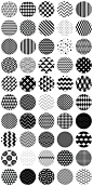 50 Geometric B&W Seamless Patterns by Olka on Creative Market_JOSEBACHOW 采集到图案/素材/元素  
