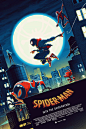 【精致的色彩和细节，插画电影海报作品】Matt Ferguson是英国海报设计师和艺术家。他是很多电影插画海报背后的创作者。在插画海报上可以看到您喜欢的角色，惊奇队长，雷神，蚂蚁人，蜘蛛侠，蝙蝠侠。 ​​​​