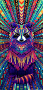 #几何兽#

插画师Sylvia Ritter受linux操作系统Ubuntu启发，设想出一系列色彩丰富的几何化动物图像。艺术家使用Krita软件涂绘上色，从疣疣猪（Ubuntu4.10）开始，到Yakkety牦牛（Ubuntu16.10）结束，作品包括浣熊，老鹰，山猫、猎豹等动物。画作中，密集排布的集成电路