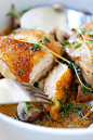 Chicken with Sauteed Mushroom - one-pan chicken with mushroom, all cooked in a pan with wine and chicken broth. So easy, delicious, and budget friendly | rasamalaysia.com