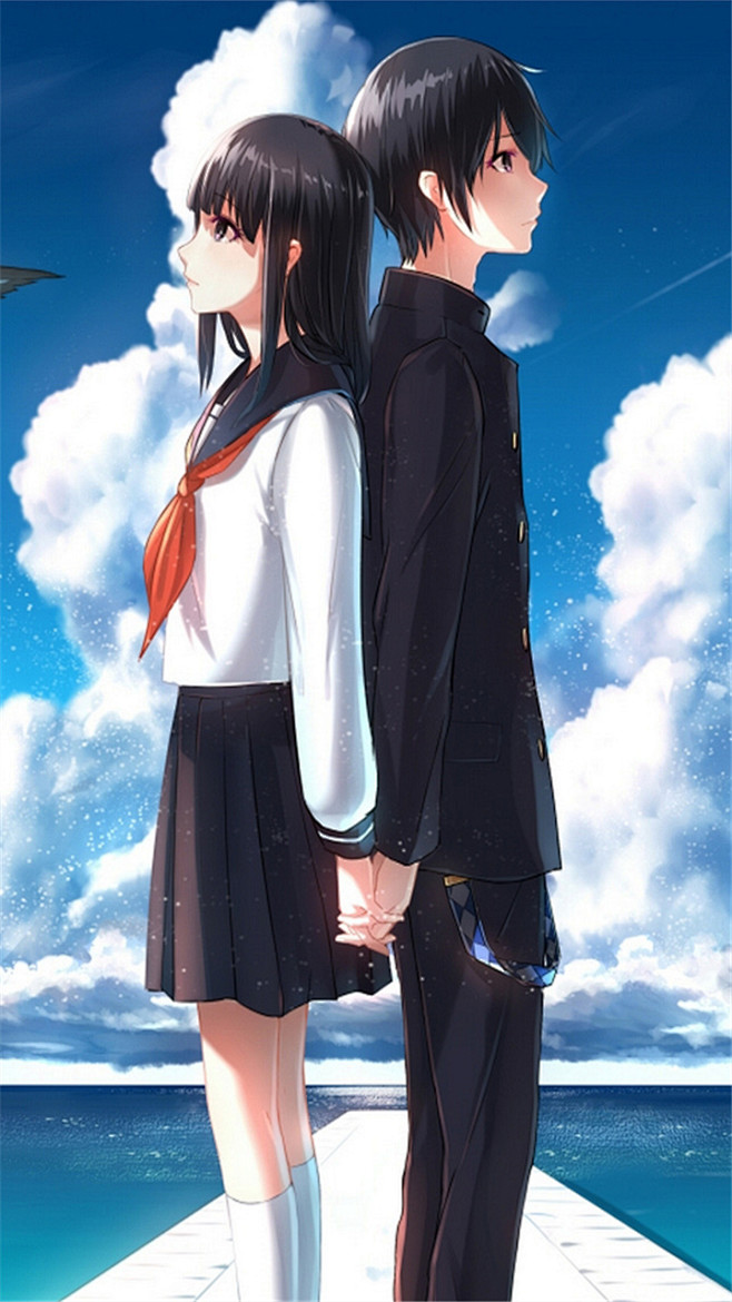 十指相扣浪漫小情侣