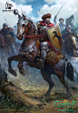 Dun Banner Heavy Cavalry, Grafit Studio : Onward, to glory! Yet one more card for 'Gwent' by one of our favourite clients CD Projekt Red https://www.playgwent.com/