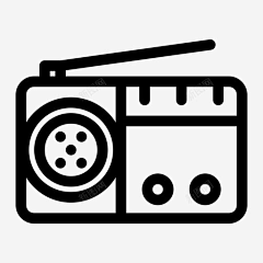 锐凉采集到收音机图标