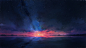 星空背景 绘画 夜空 4k壁纸