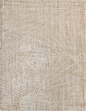 This may contain: a beige rug with an abstract design on it