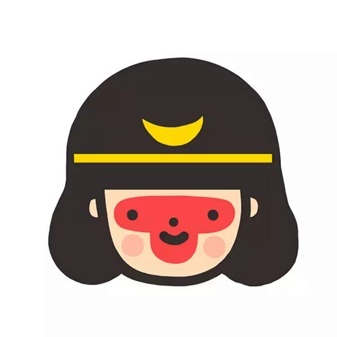 猴年猴开森丑萌卡通头像情侣头像via机机先生