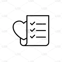 wedding planning checklist icon. to do list paper 