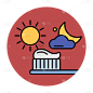 SVG-生活常识图标贴纸类