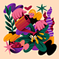 ILLUSTRATION  artwork Digital Art  Character design  Drawing  Character cooking plants vinyl vinyl record