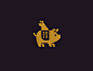 Happy 2019! farm gold new year flat dog pig animal geometric brand identity icon illustration logo