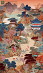 山海经·十大外世仙境· 渤山古代神话传说色
