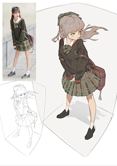 山免采集到真人速写
