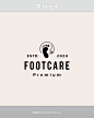 其中包括图片：Premium Vector | Foot care podiatric  vintage logo  icon illustration