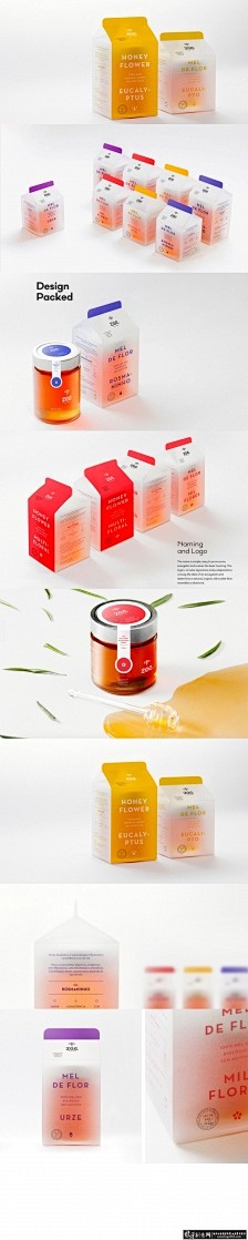蜂蜜产品包装设计 创意蜂蜜包装 高档蜂蜜...