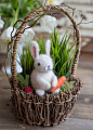 DIY手工制作复活节兔子玩偶羊毛毡教程图解 兔子已然是复活节节日里的象征之一，兔子是作为给孩子们送复活节蛋的使者，制作一些简易不织布兔子挂饰来装扮节日，也可以使用羊毛毡制作些可爱迷你的兔子玩偶放置在复活节彩蛋蓝子里，迎接春天的复苏。 #DIY# #布艺#
