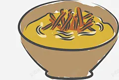 手绘一碗面八宝盖碗茶矢量图 元素 免抠png 设计图片 免费下载 页面网页 平面电商 创意素材