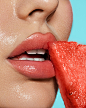 Photo by Natascha Lindemann on April 30, 2024. May be a closeup of 1 person, makeup, watermelon, melon and text.