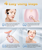 Amazon.com: Fastaid Red-Light-Therapy-for-Face and Neck, Red Light Therapy Wand, 7 Color Led Face Neck Massager for Skin Care, White : Everything Else