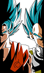 Super Saiyan Blue Goku and Vegeta Alt Palette by RayzorBlade189 on DeviantArt