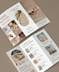 Jewelry Store Tri-Fold Brochure Template AI, EPS