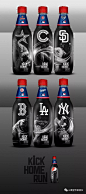 【PEPSI KICK MLB COLLECT百事可乐包装设计】
百事可乐又搞事情，新包装很酷炫~